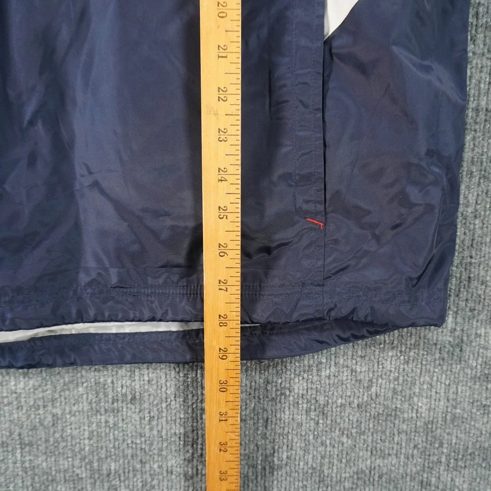 Reebok Windbreaker Pullover Mens Medium Blue New England Patriots NFL Side Zip